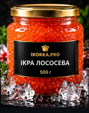 Ікра лососева — 500 г